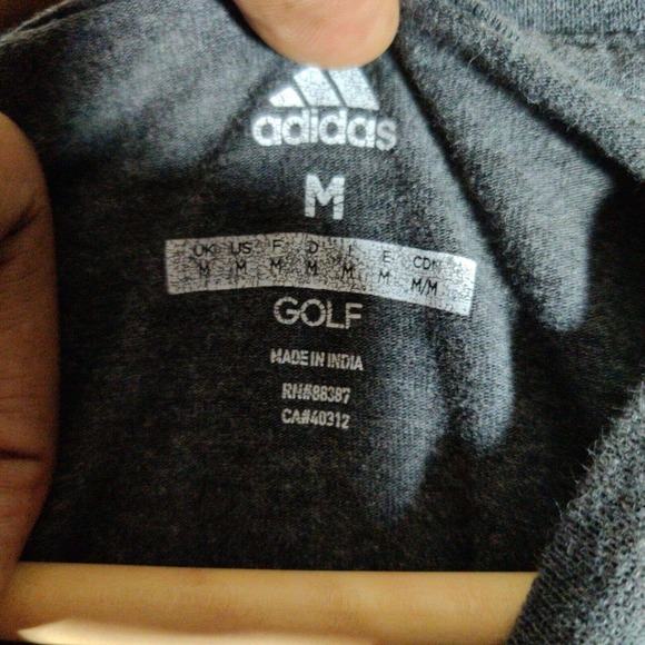 Adidas Shirt Mens Dark Gray Badge of Sport Classic Work Out Wear Active‎ Wear - Picture 2 of 6